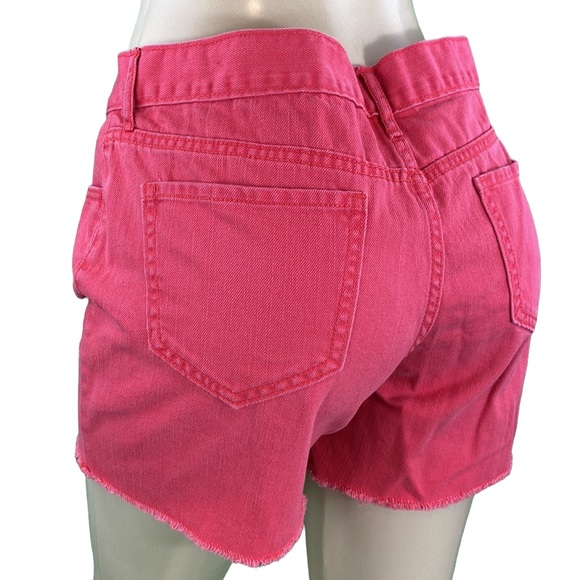 Old Navy The Sweetheart Red Raw Hem Jean Shorts - Picture 9 of 14